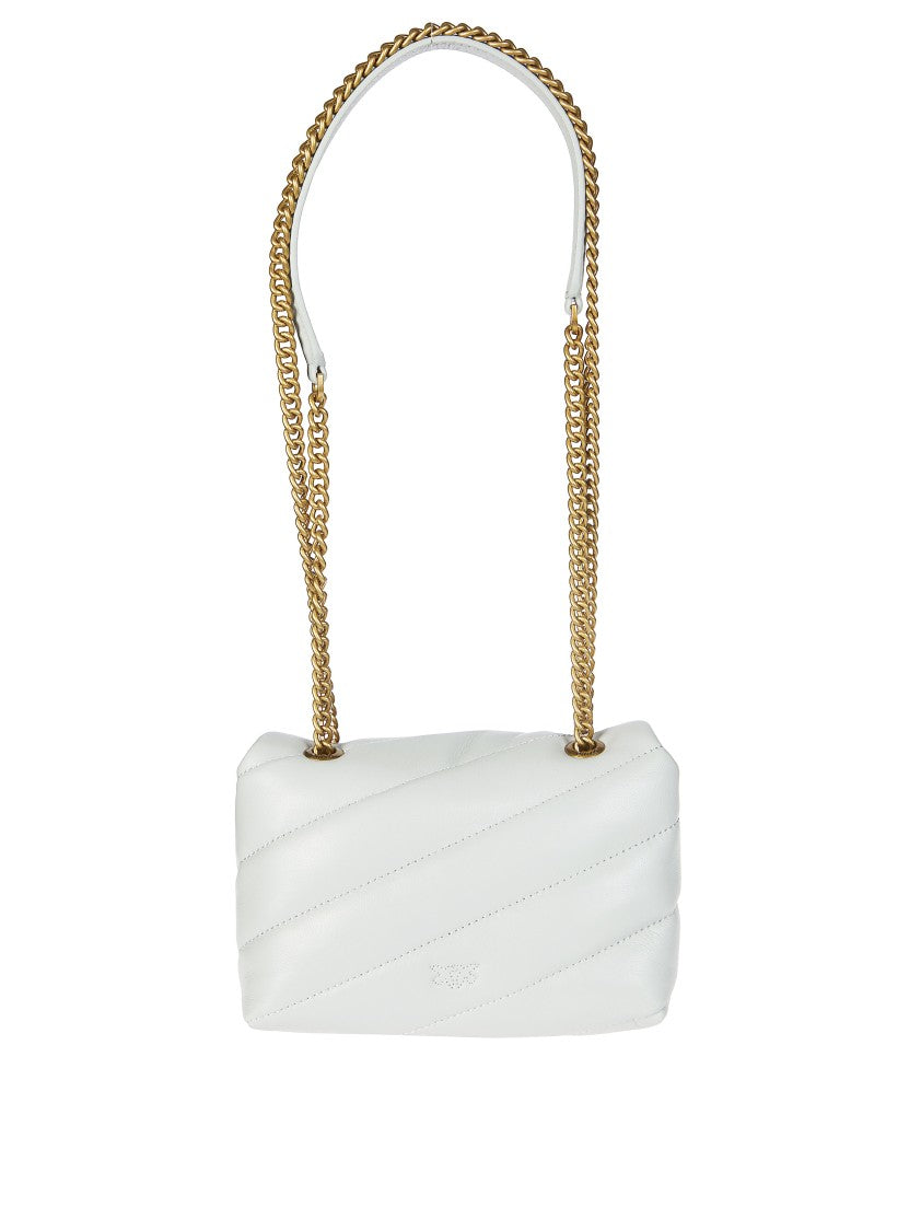 Pinko Quilted Baby Sheep Nappa Shoulder Bag
