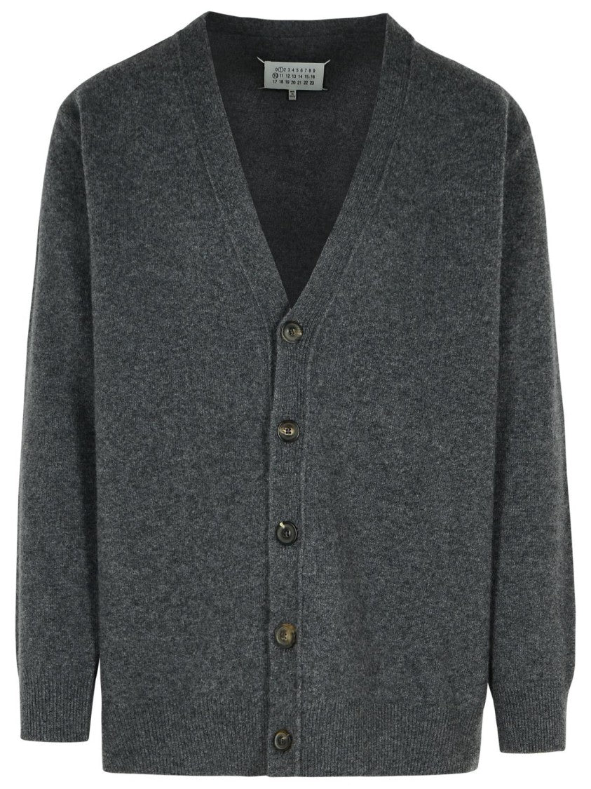 Maison Margiela Grey Wool Cardigan