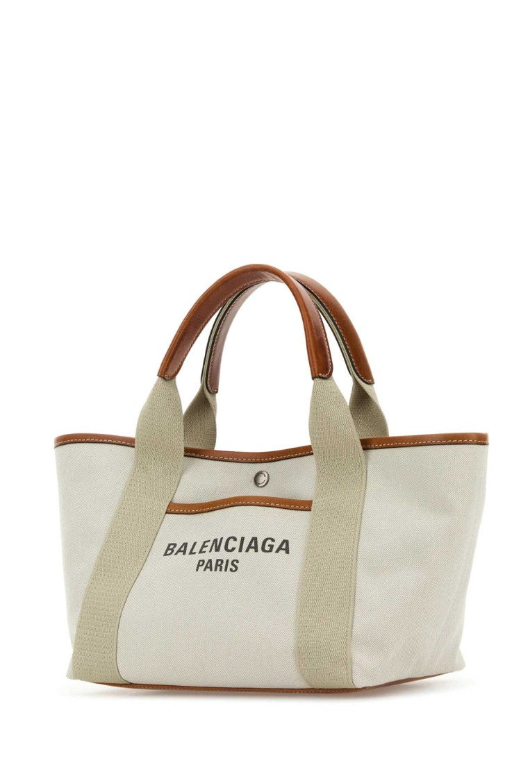 Balenciaga Sand Canvas Small Biarritz Shopping Bag