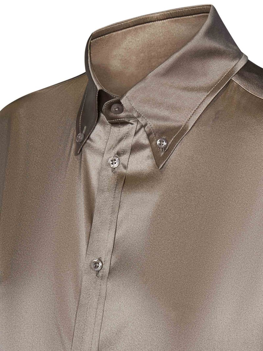 Polo Ralph Lauren Silk Shirt With Classic Button-Down Front