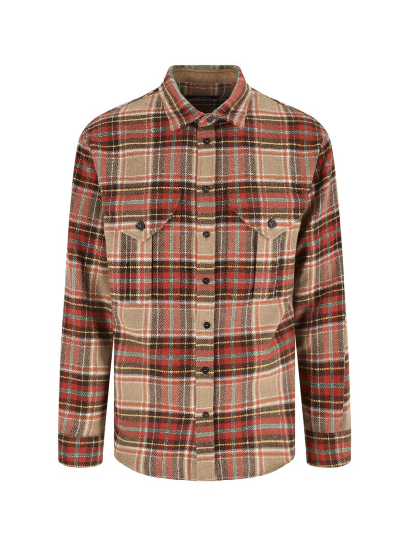 Dsquared2 D2 Cottage Military Classic Collar Flap Pockets Shirt