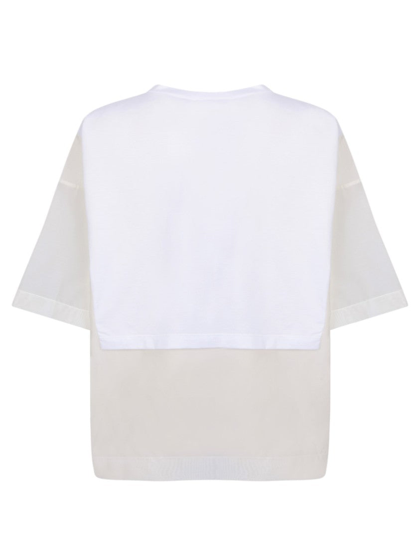 Fabiana Filippi White Cotton Jersey Fabric T-Shirt