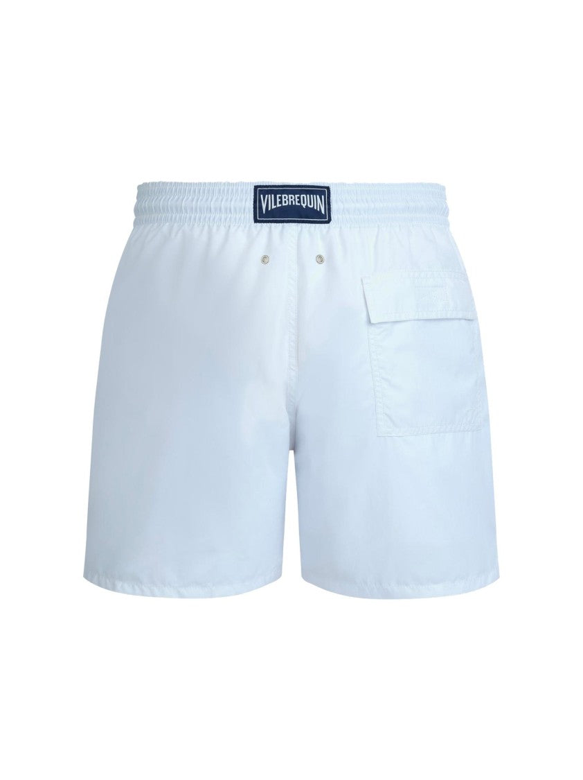 Vilebrequin White Swim Shorts With Water-Repellent Fabric