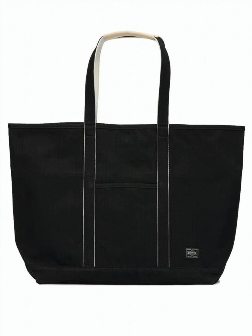 Porter Black Durable Cotton Rectangular Tote Bag