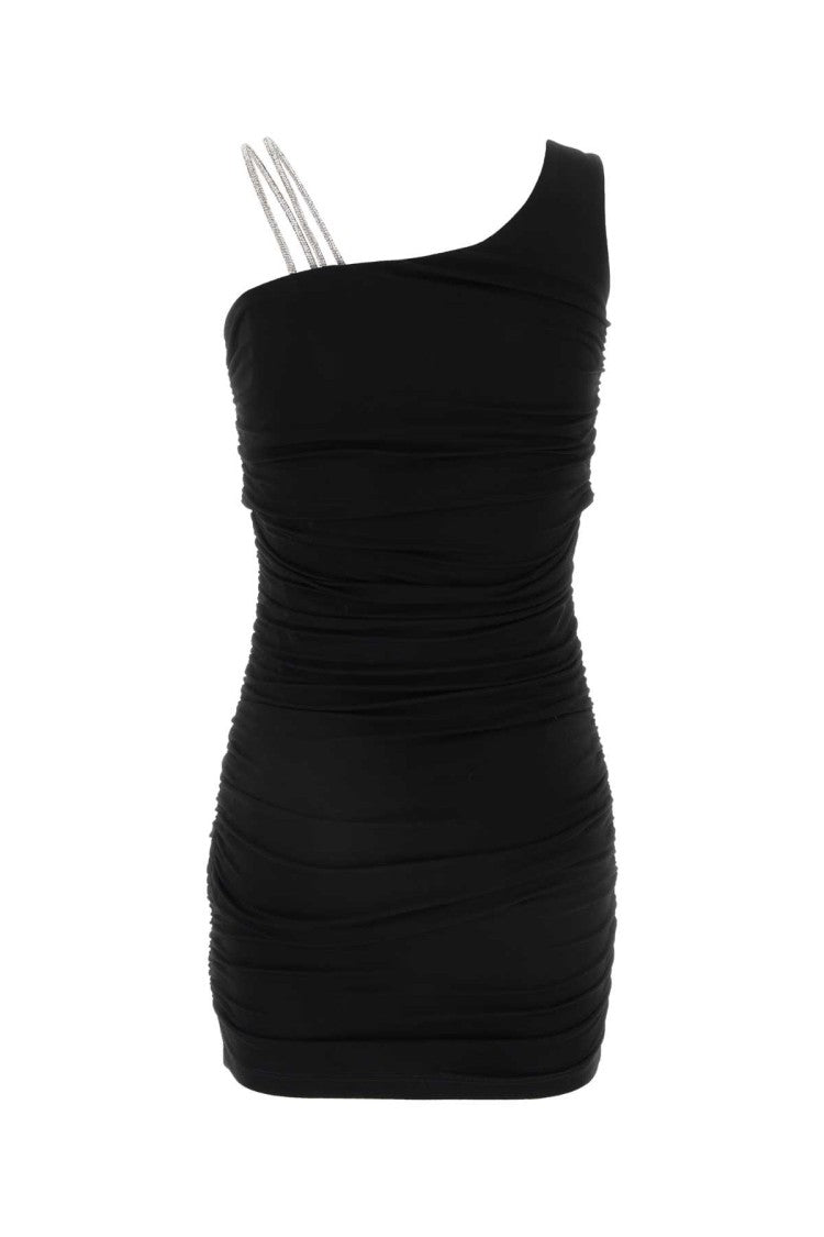 Off-White Black Stretch Viscose Mini Dress