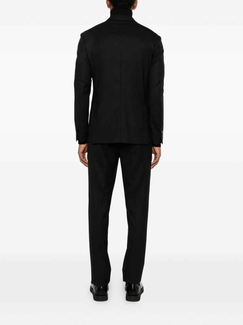Lardini Double-Breasted Virgin Wool Blend Suit