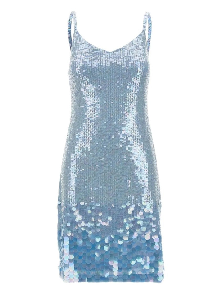 P.A.R.O.S.H. Iridescent Sequin-Embellished Mini Dress
