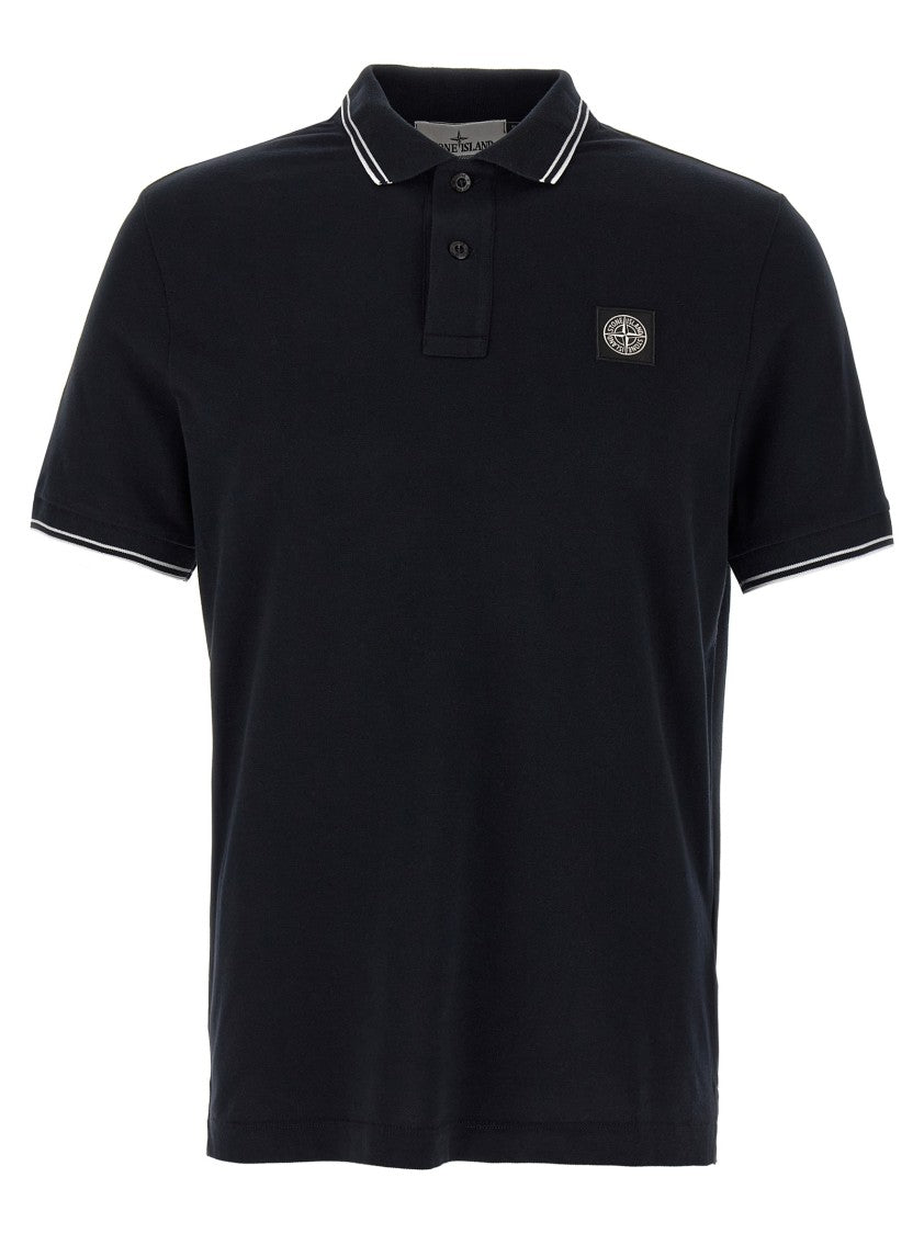 Stone Island Logo Patch Polo Shirt