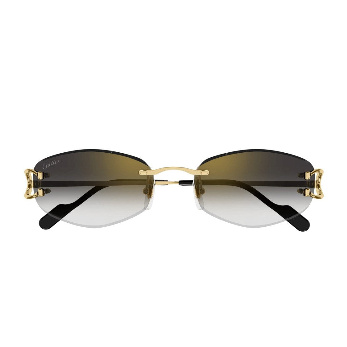 Cartier Gold Signature C Metal Sunglasses