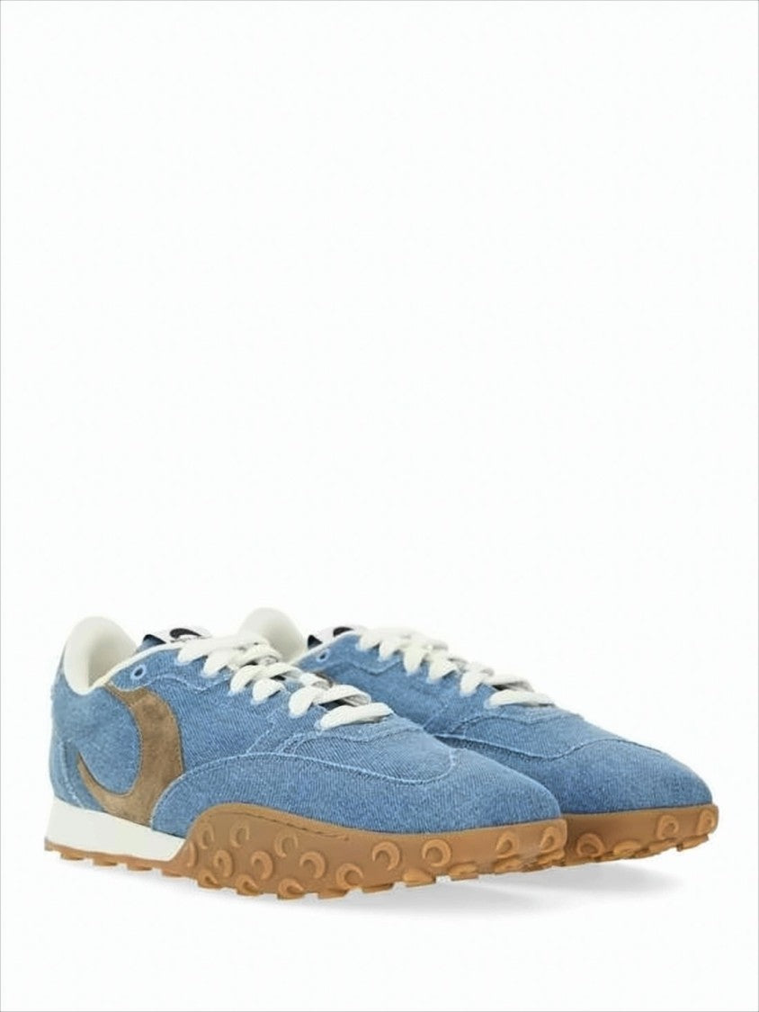 Marine Serre Denim Upper Sneakers