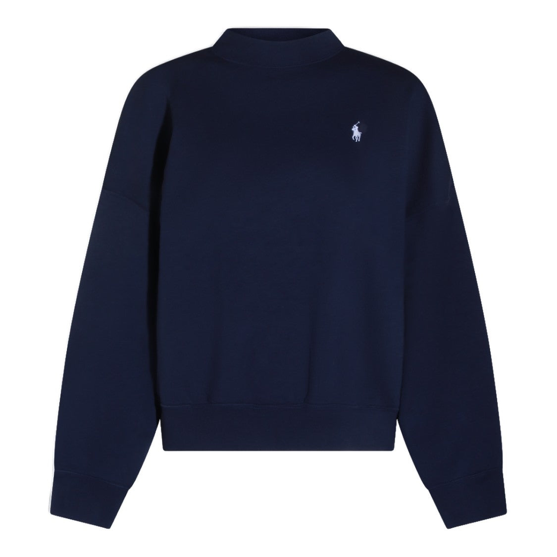 Polo Ralph Lauren Relaxed-Fit Blue Sweater With Oversized Back Design