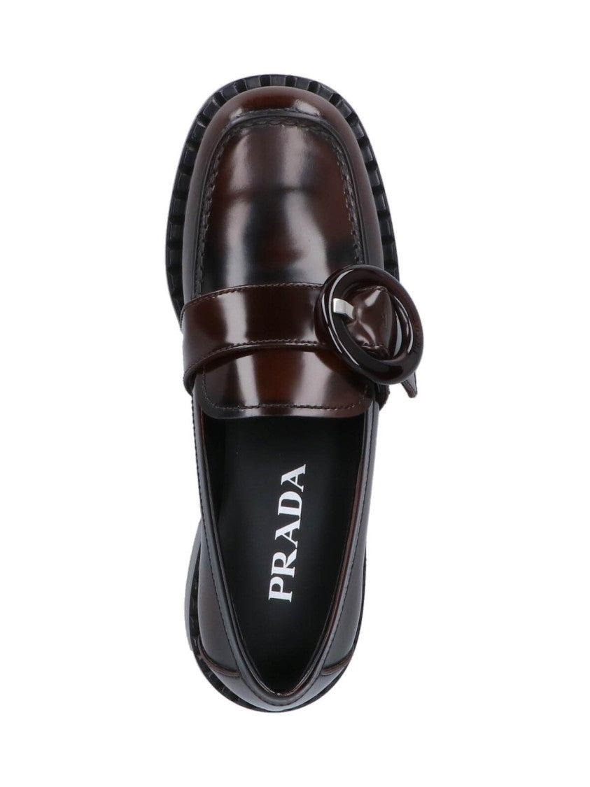 Prada Calfskin Loafers – Brown
