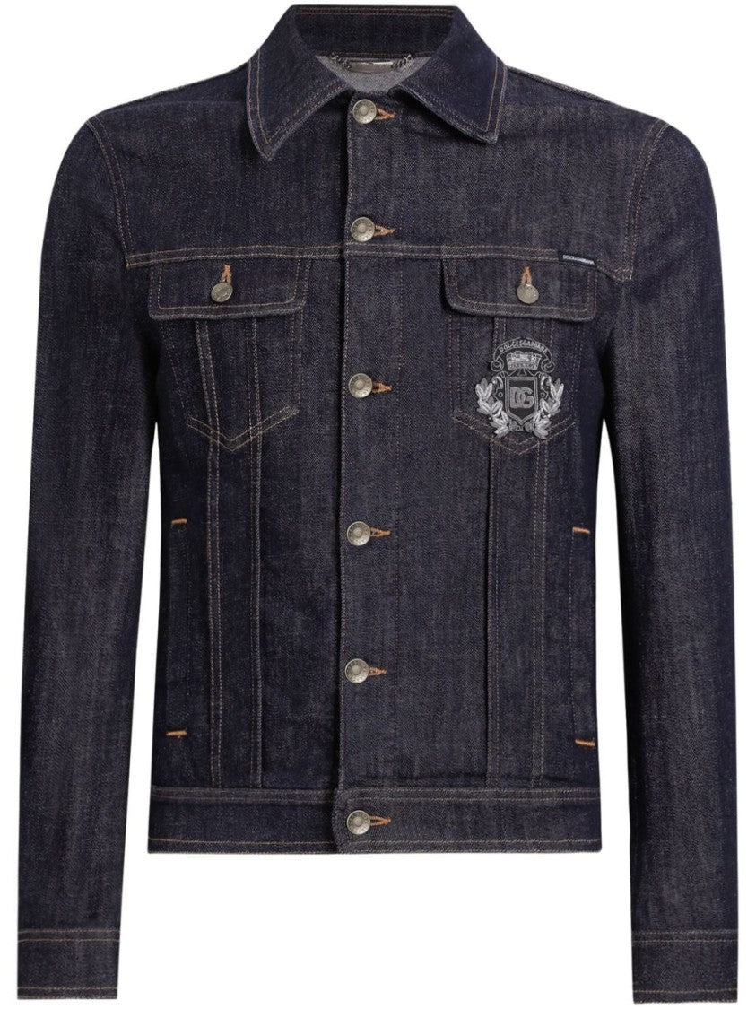 Dolce & Gabbana Classic Denim Jacket With Structured Silhouette