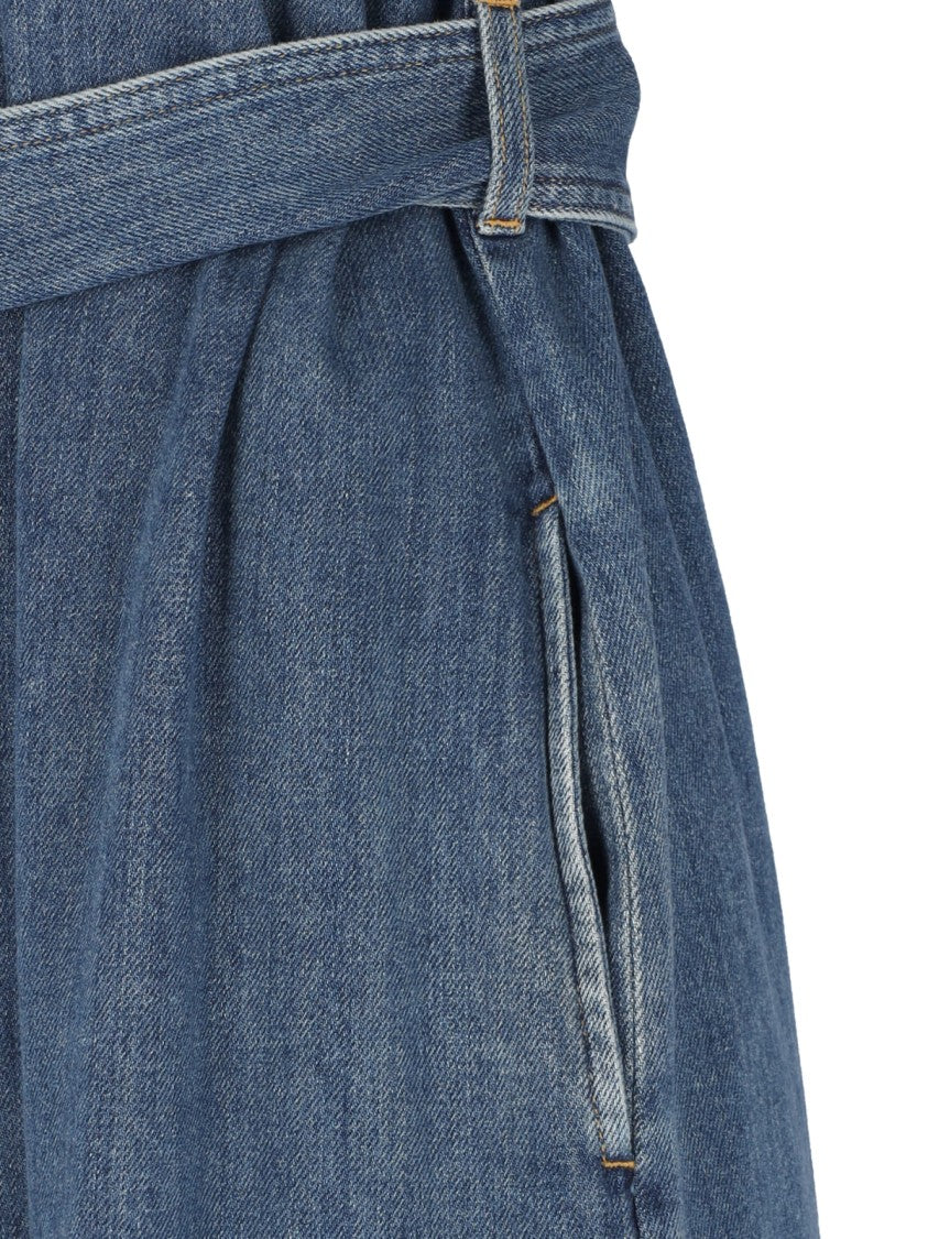 Golden Goose Denim Maxi Shirt Dress – Blue