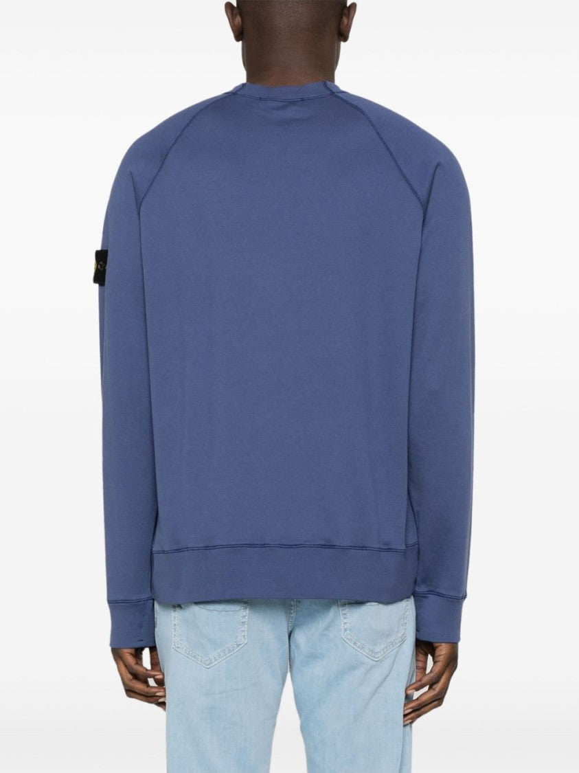 Stone Island Classic Crew Neck Sweatshirt With Raglan Sleeves