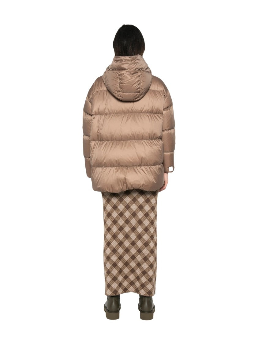 Max Mara Mtcnerine Boxy Hooded Drawstring Short Down Jacket