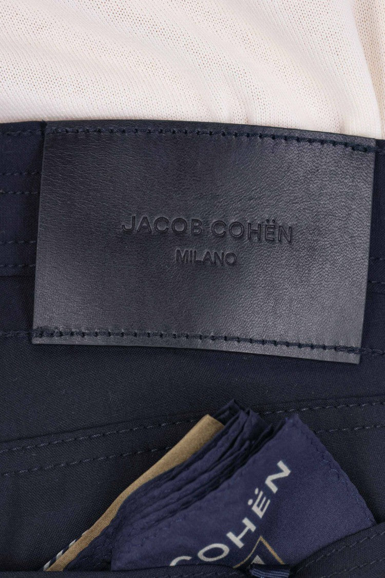 Jacob Cohen Blue Bard Fresco Wool Pants