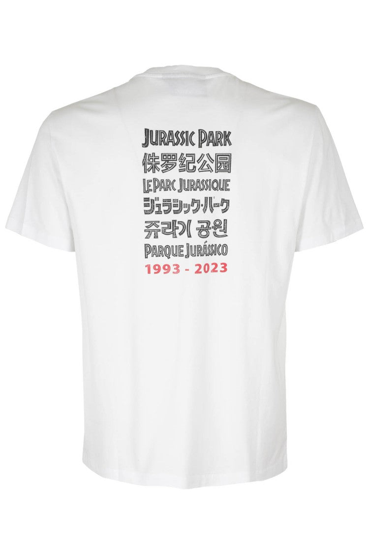 Neil Barrett White Jurassic Cotton T-Shirt