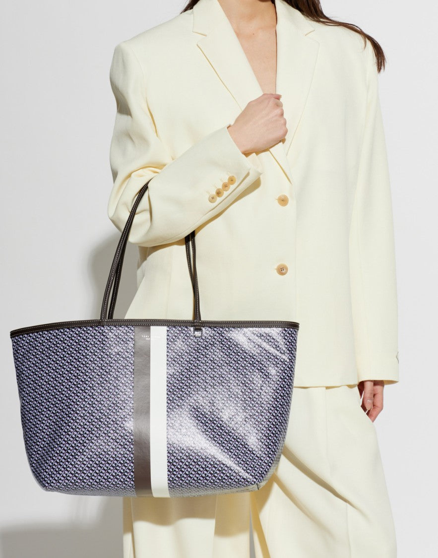 Tory Burch The Racer Logo Tote Bag