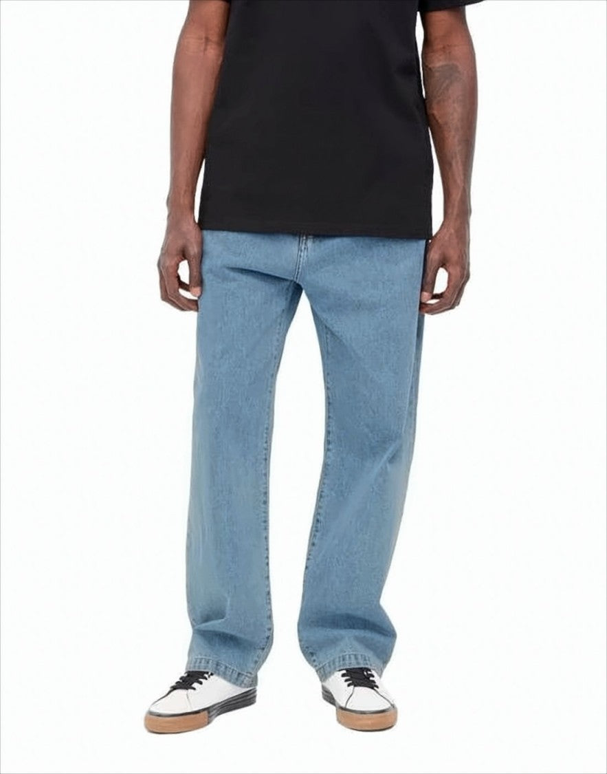 Carhartt Wip Relaxed Fit Light Blue Denim Pants