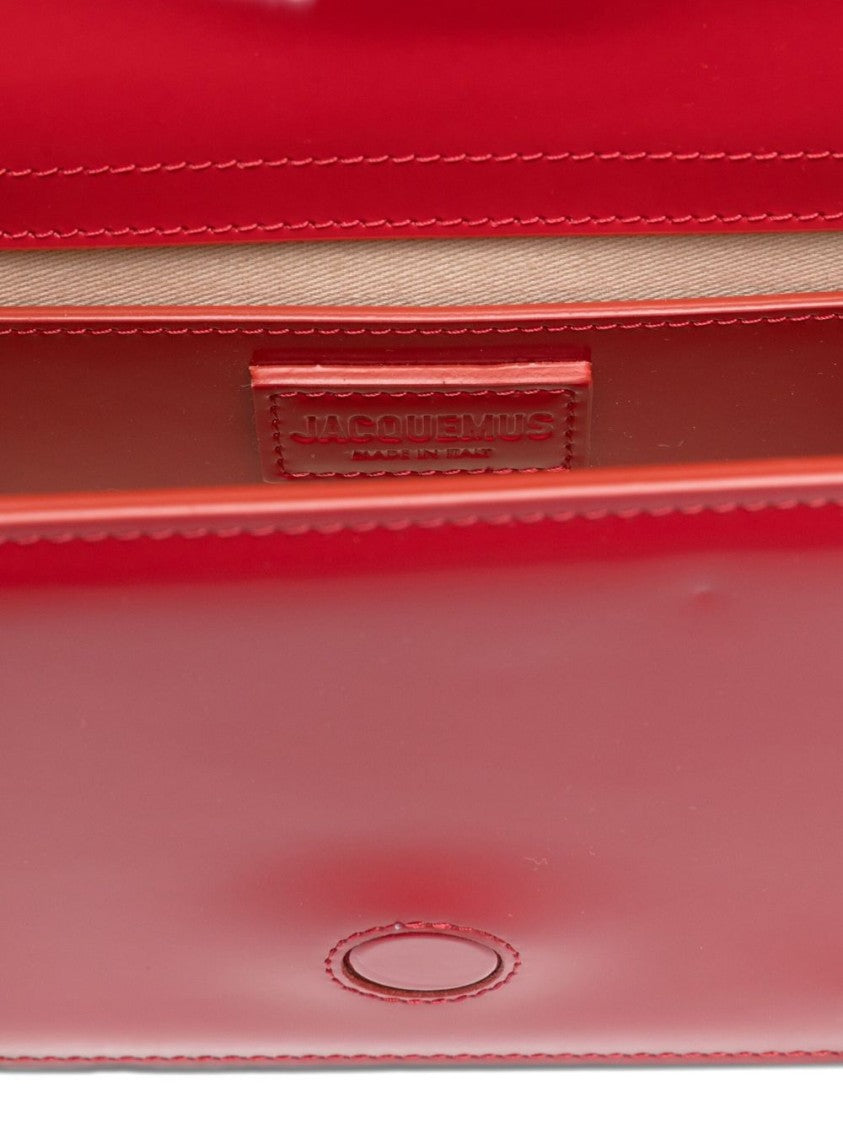 Jacquemus Glossy Vitello Leather Shoulder Bag