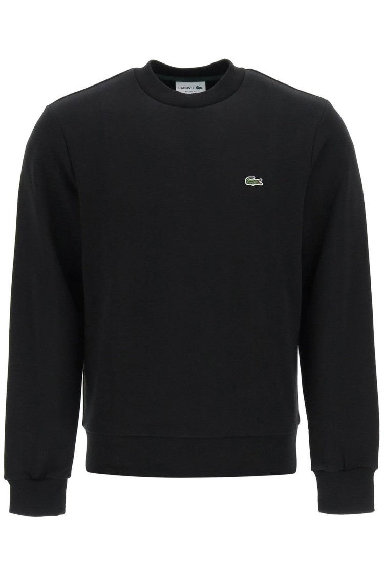 Lacoste Classic Crewneck Sweater With Embroidered Logo