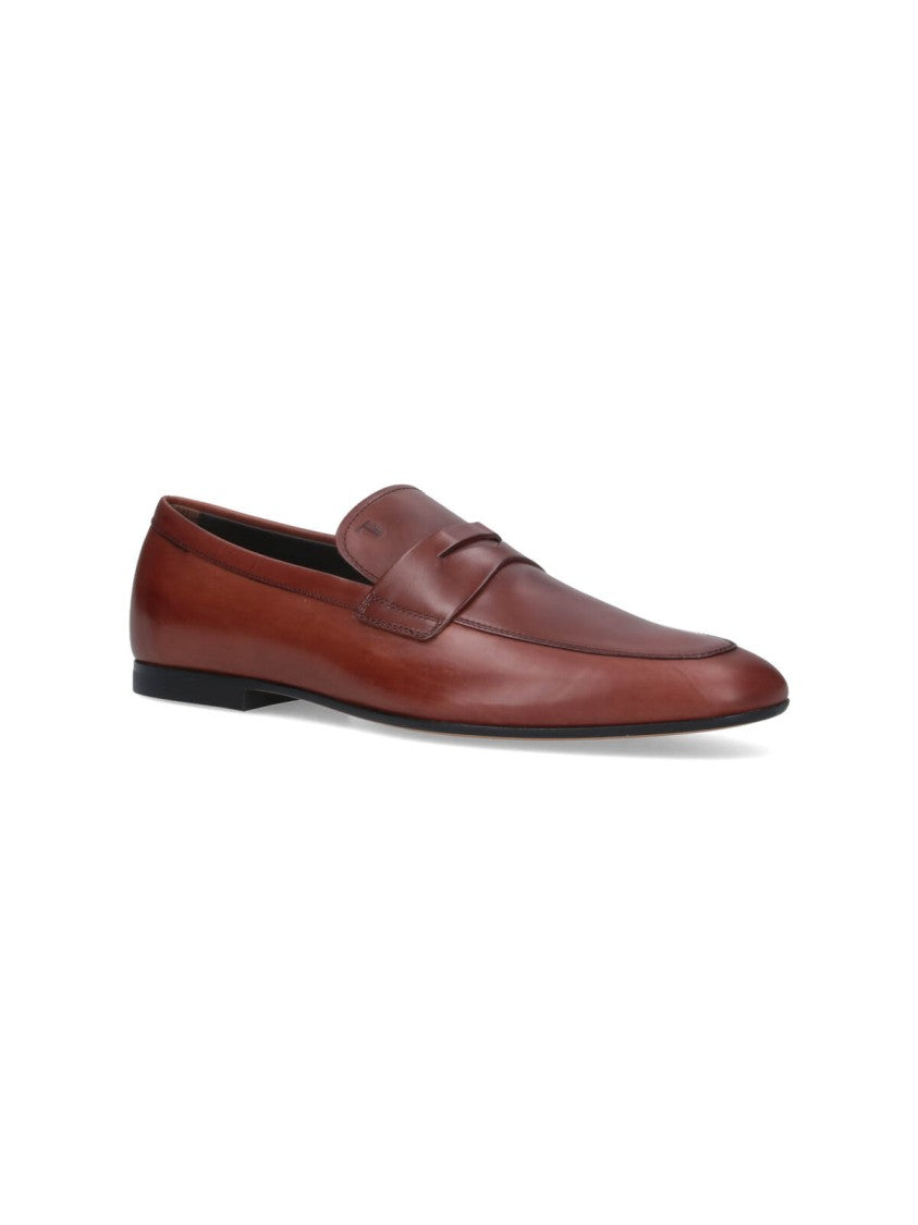 Tod's Pointed Toe Slip-On Shoes With Cut-Out Detail