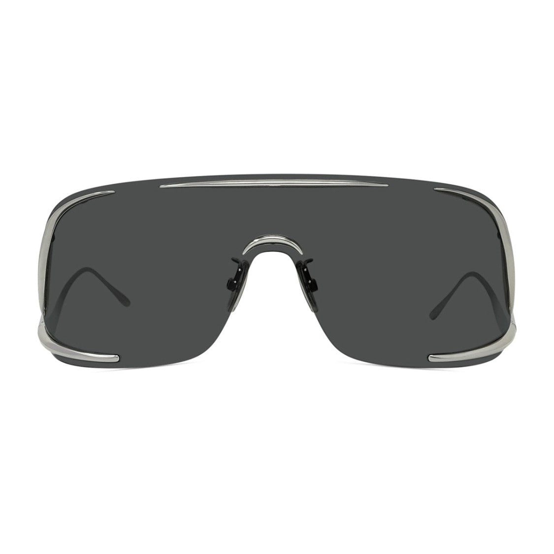 Loewe Gunmetal Shield Large Monobloc Shield Sunglasses