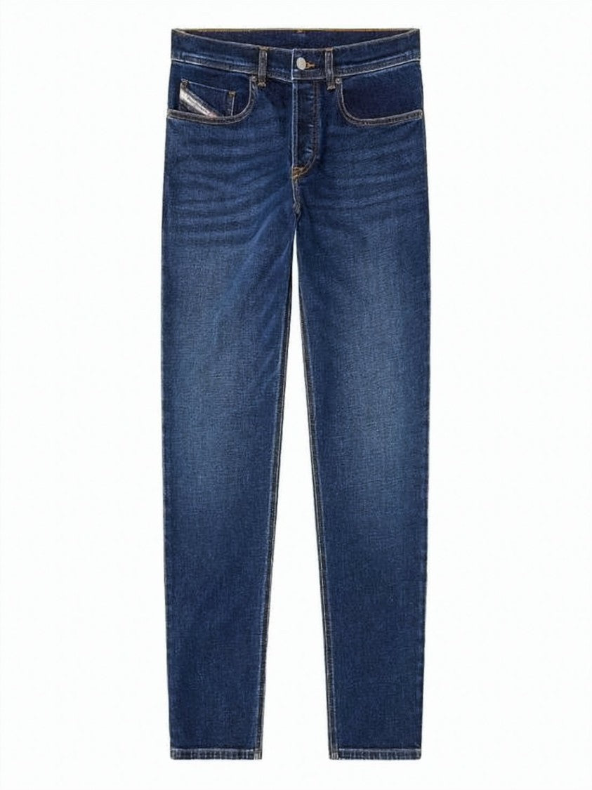 Diesel Straight-Leg Denim Pants With Subtle Fading And Five-Pocket Styling