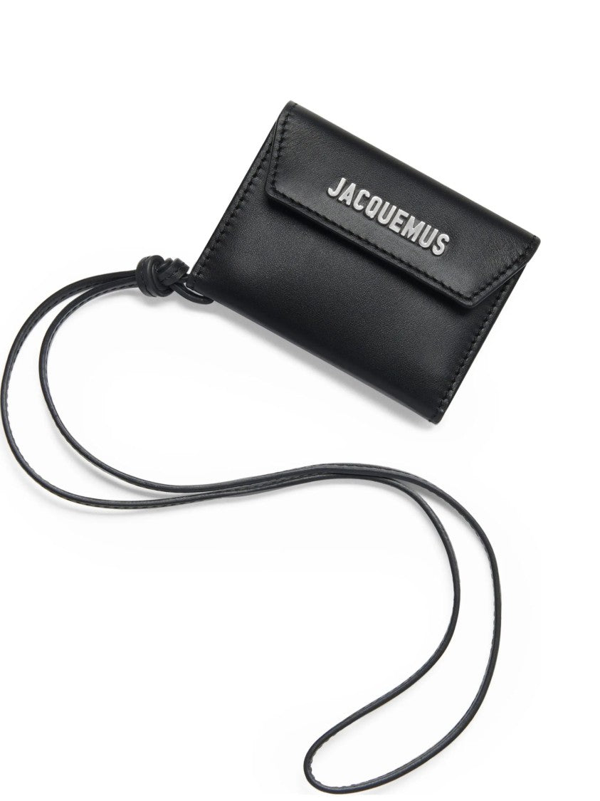 Jacquemus Leather Credit Card Holder With Logo