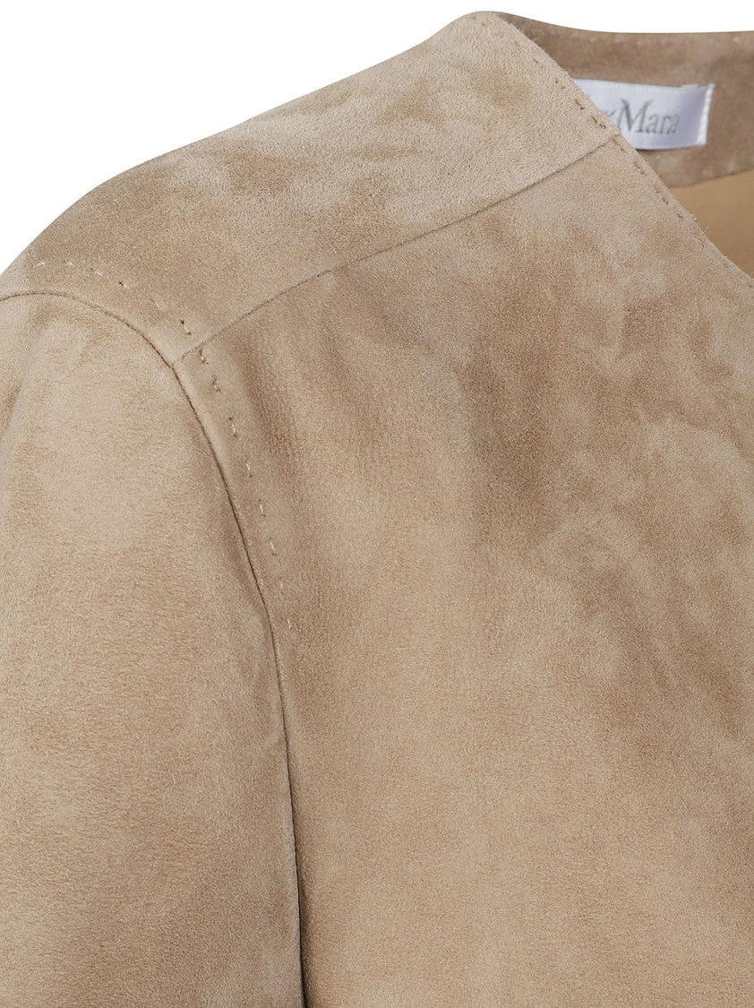 Max Mara Brown Suede Jacket
