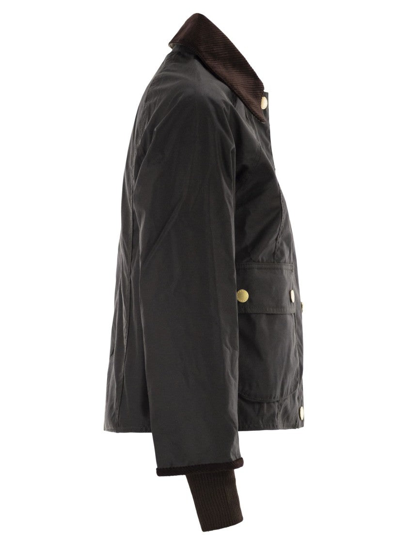 Barbour Beadnell Waxed Jacket With Crop Cut