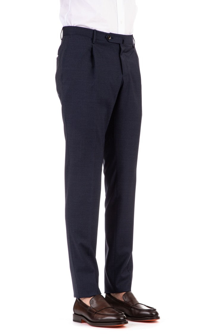 Pt Torino Stretch Wool Superslim 1 Pence Trousers