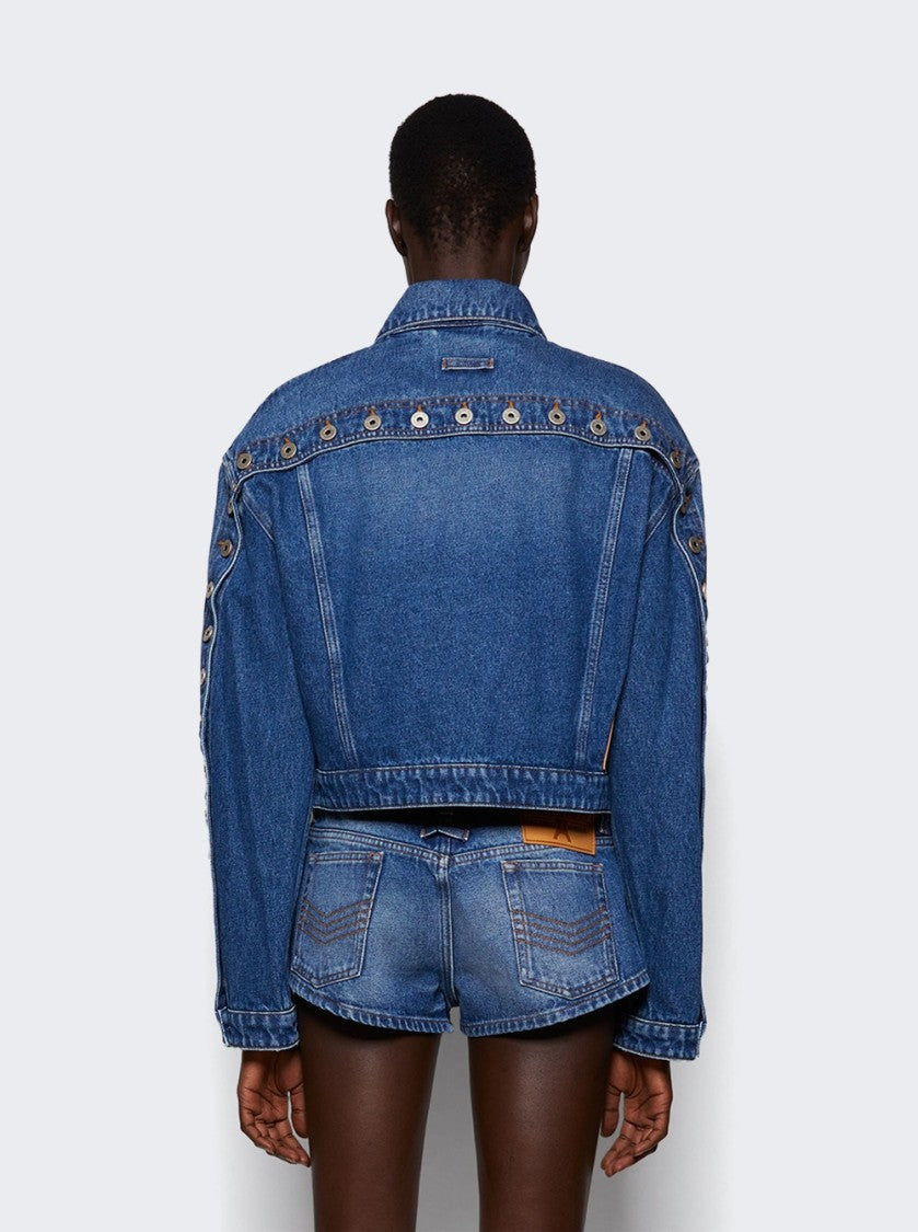 Jean Paul Gaultier Buttoned Denim Jacket Vintage Blue