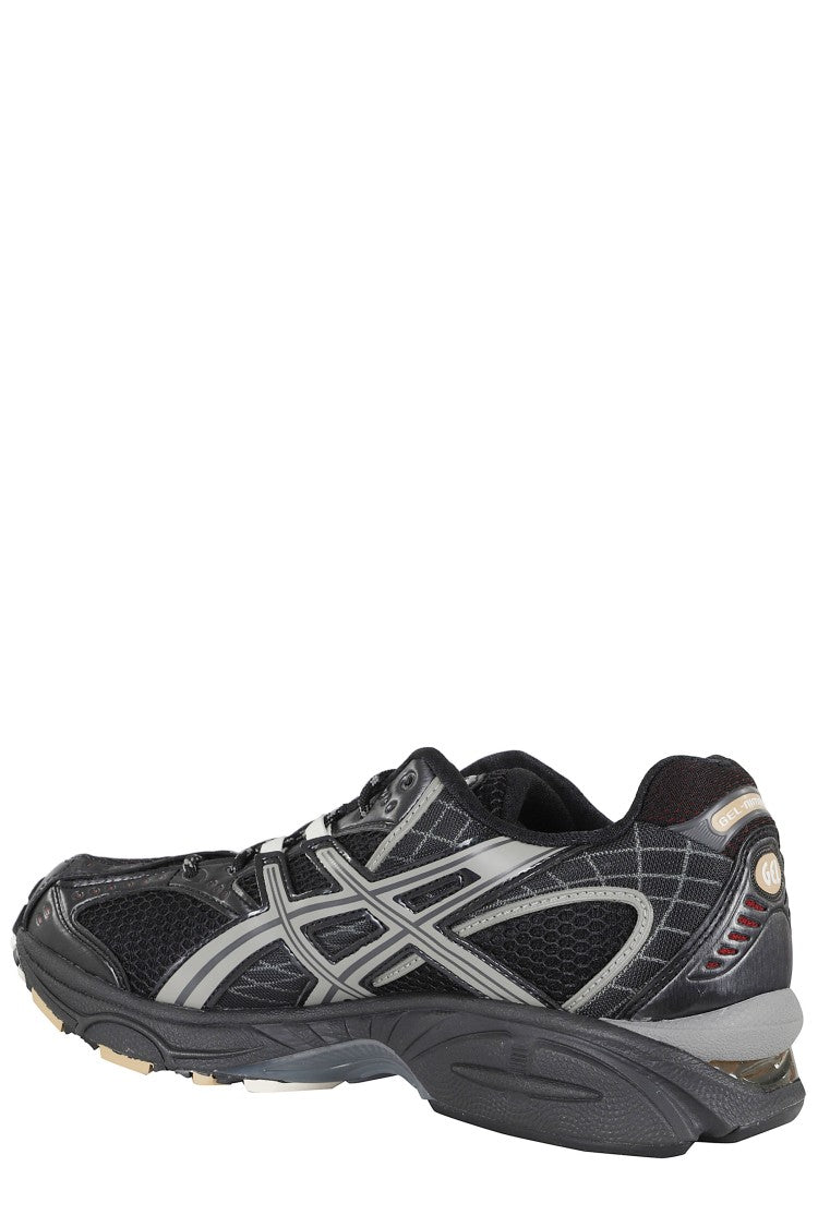 Asics Black Gray Gel Nimbus Asymmetric Polyester Sneakers
