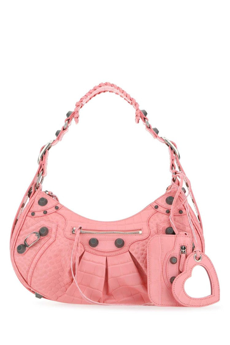 Balenciaga Pink Leather Le Cagole S Shoulder Bag