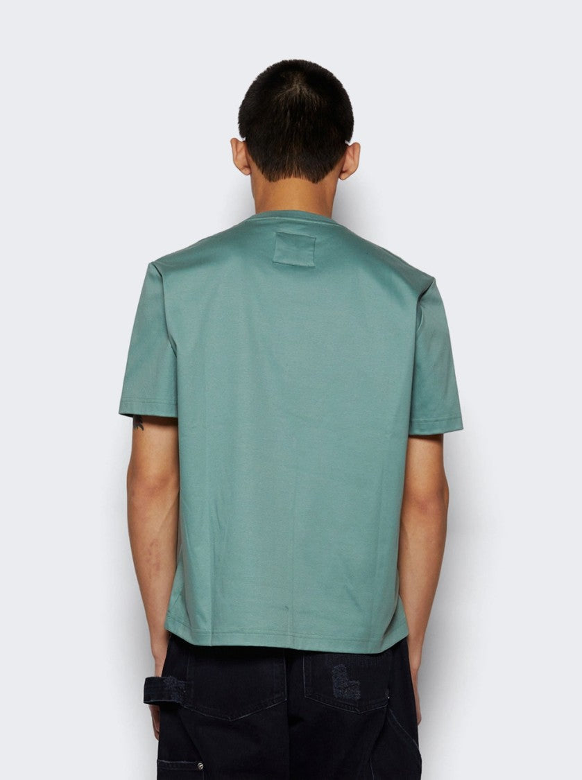 Lanvin Curb Lace Tee Vert De Gris