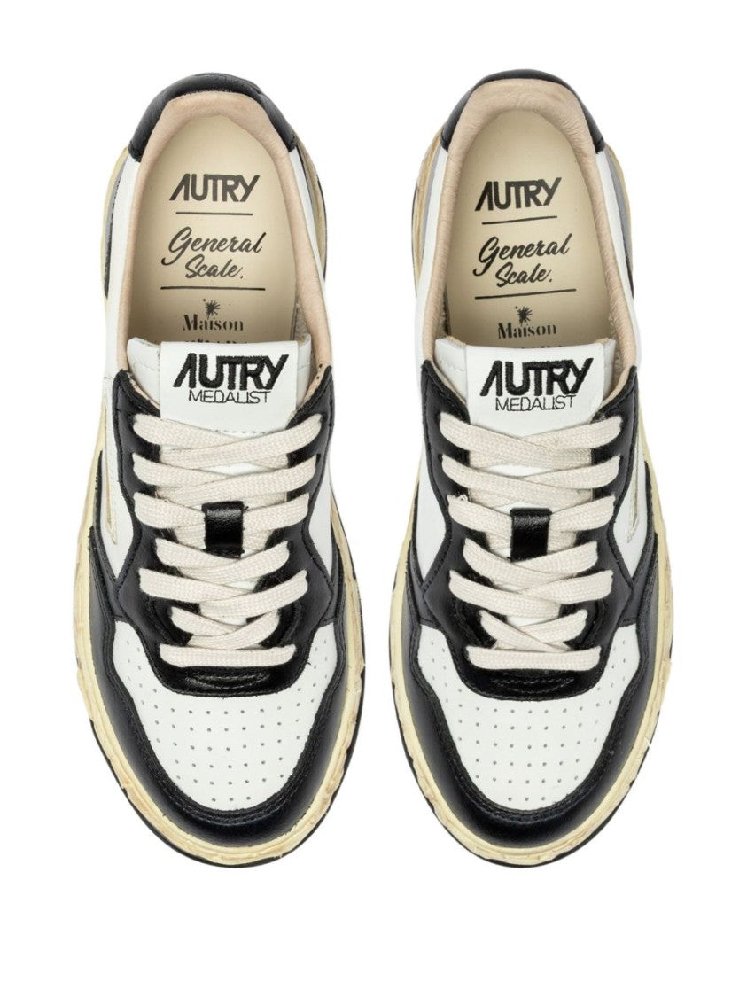 Autry X Maison Mihara Yasuhiro Low-Top Sneakers With Perforated Detail And Textured Sole