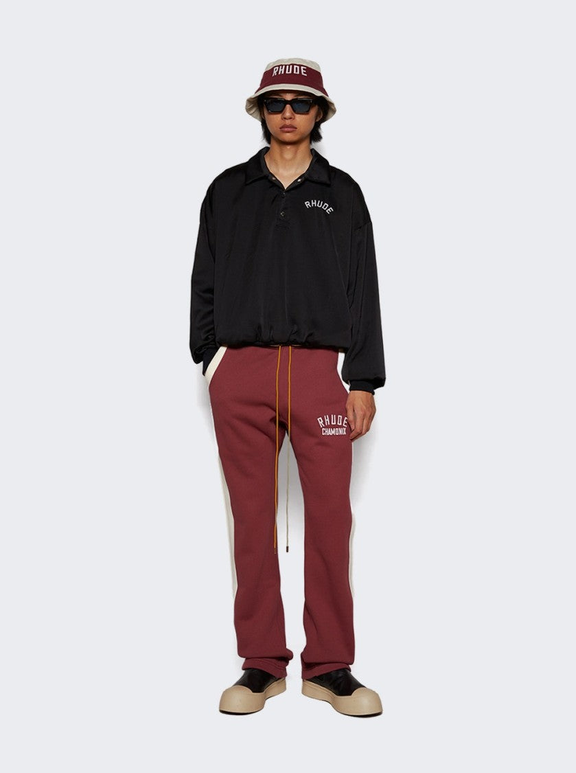 Rhude Rhude Vintage Satin Rugby Pullover Black