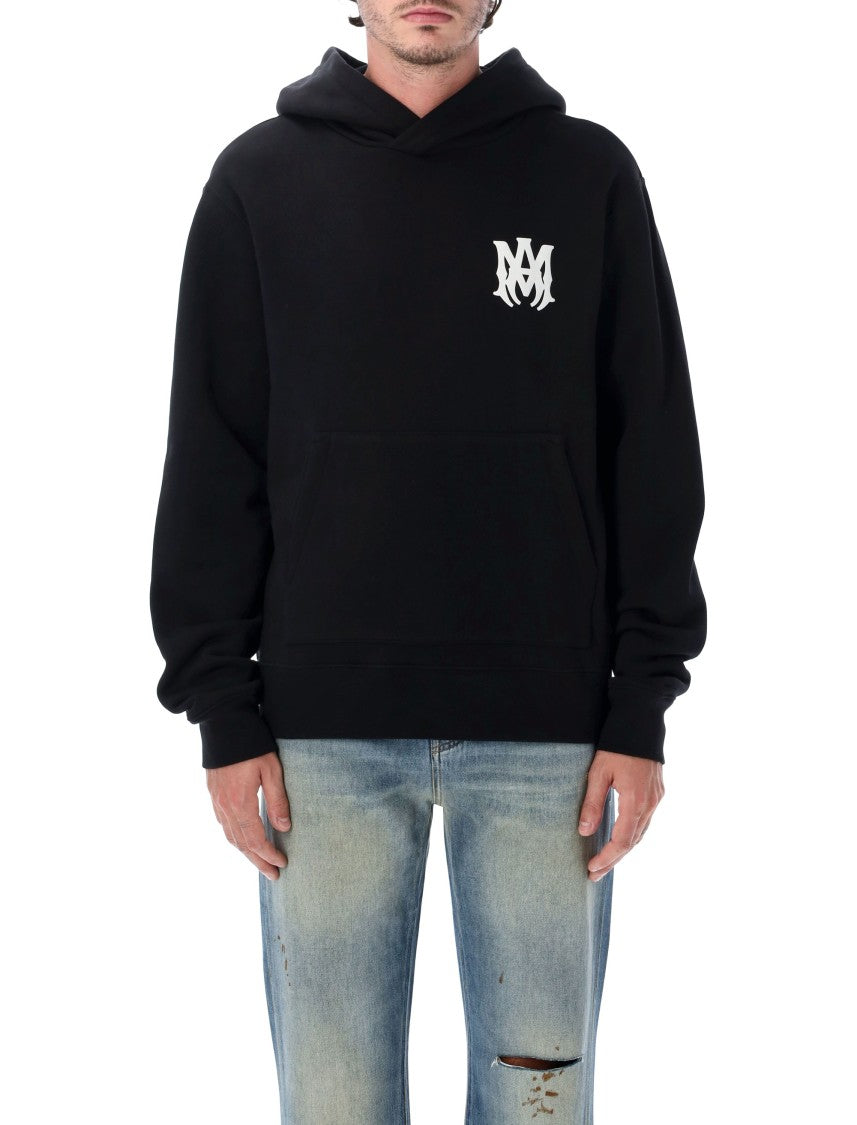Amiri Ma Core Logo Monogram Graphic Cotton Hooded Sweatshirt