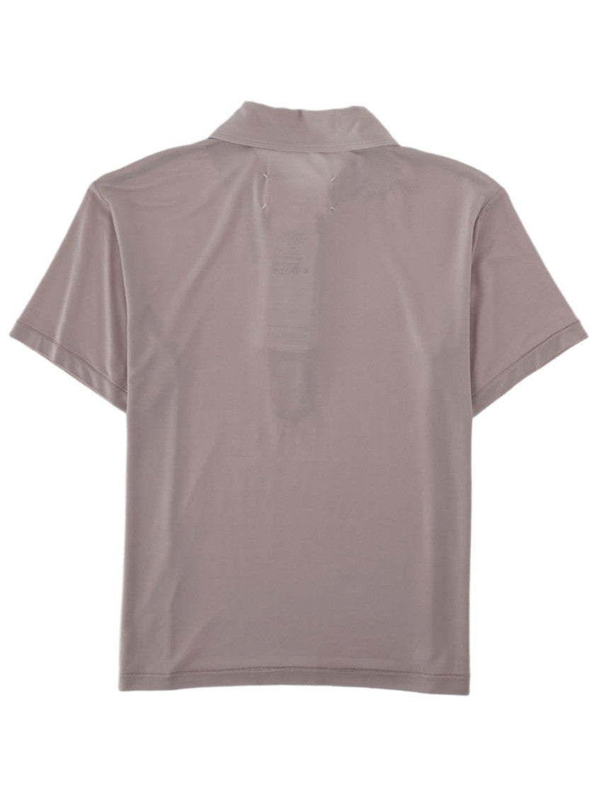 Maison Margiela Boxy Short-Sleeve Cupro-Blend Polo Shirt