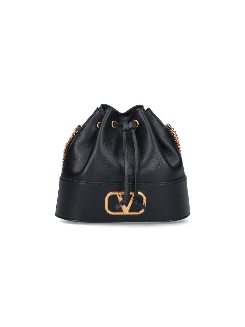 Valentino Garavani Mini Bucket Bag "Vlogo Signature" – Black