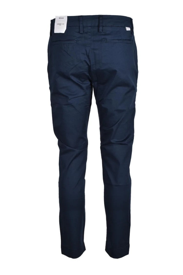 Hamaki-Ho Tailored Multi-Color Cotton-Elastane Trousers