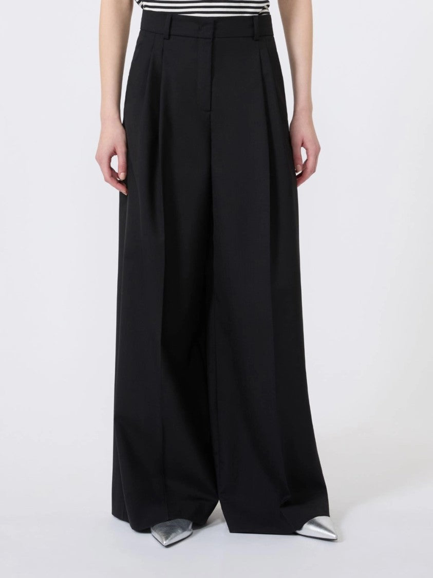 Weekend Wide-Leg Pants With High Waist And Polished Creases