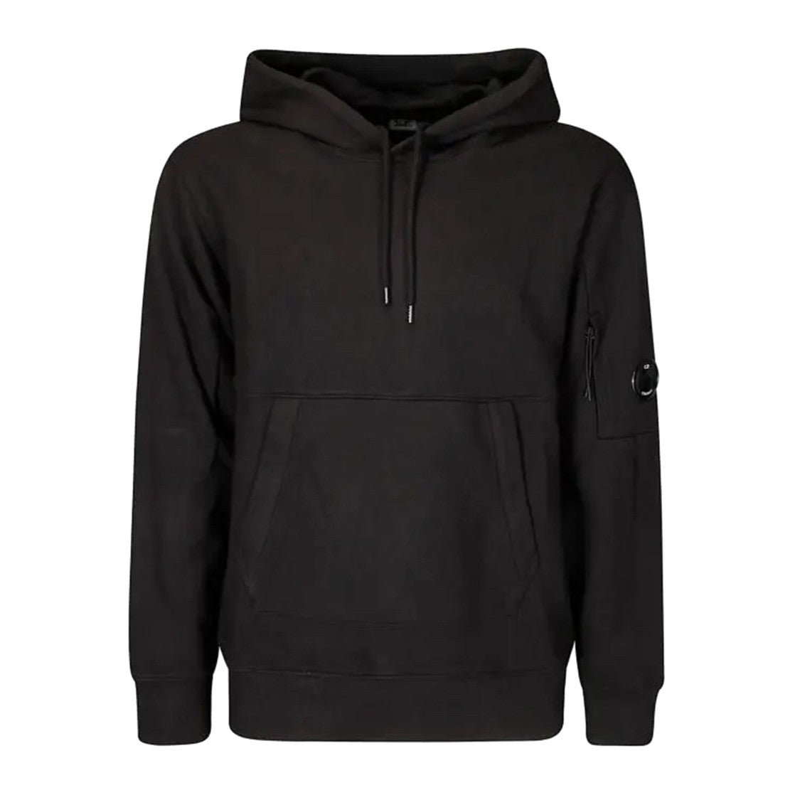 C.P. Company Classic Black Cotton Hooded Sweatshirt