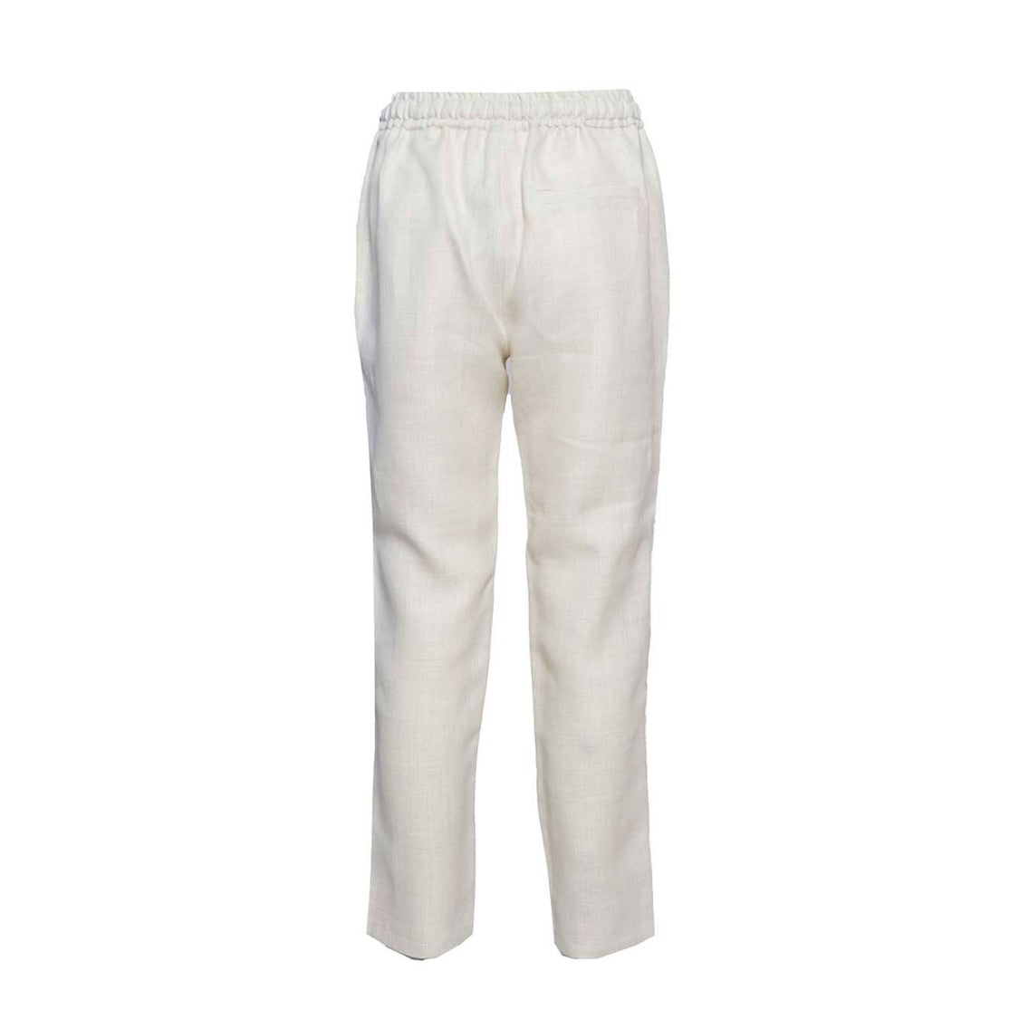 Barba Joke Straight Trousers In Beige Linen