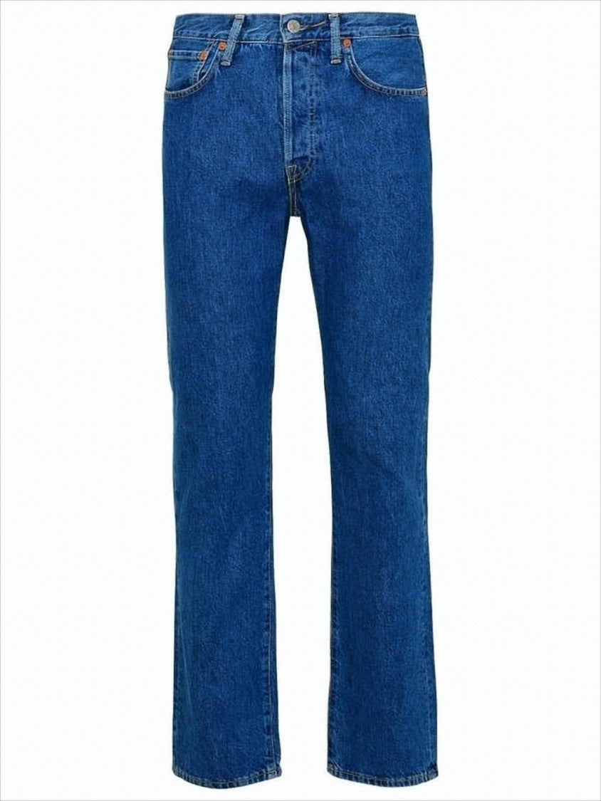 Acne Studios Mid-Blue Denim Pants With Traditional Five-Pocket Styling
