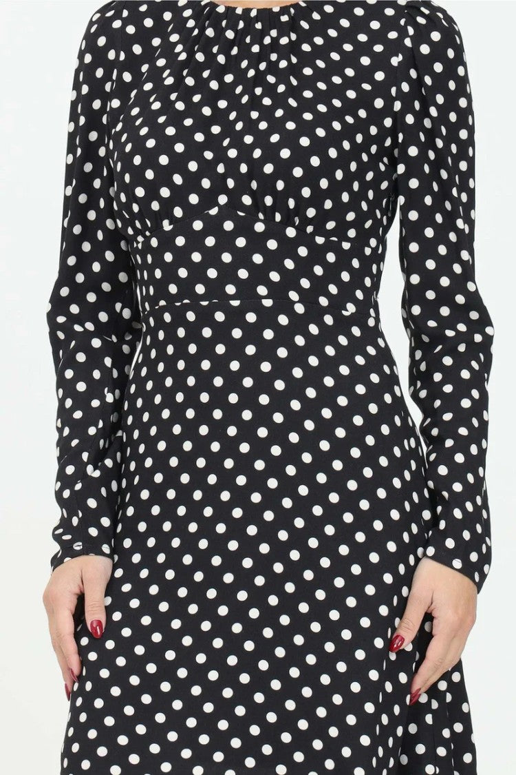 Mar De Margaritas Flared Dress Viscose - Black/White
