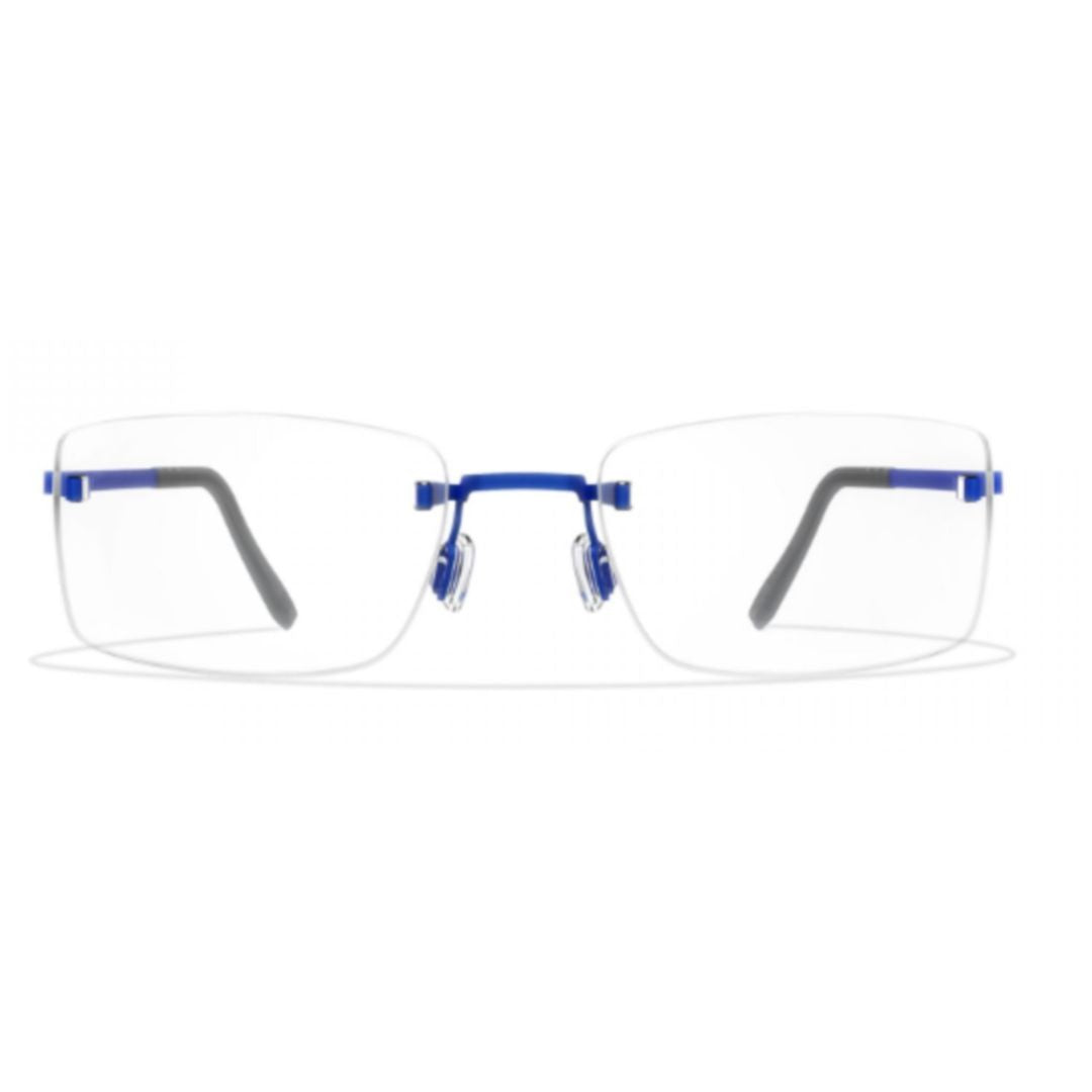 Blackfin Bf941 Aero A-N Rimless Rectangular Eyeglasses With Blue Bridge