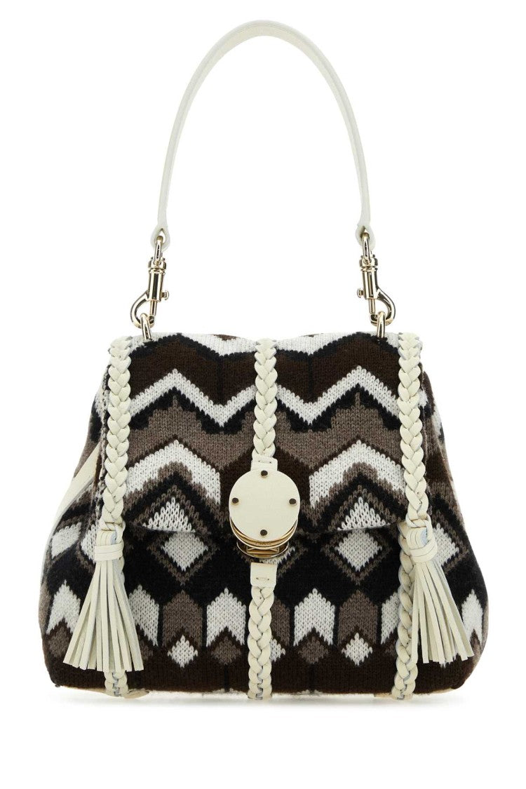 Chloé Embroidered Wool Small Penelope Handbag